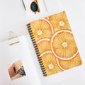 Orange Slice Spiral Notebook — Bright Citrus Ruled Journal