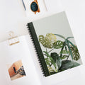 Tropical Monstera Spiral Notebook — Ruled Lined Journal for Plant Lovers