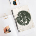 Vintage Music Notes Spiral Notebook — Ruled Journal for Musicians & Songwriters