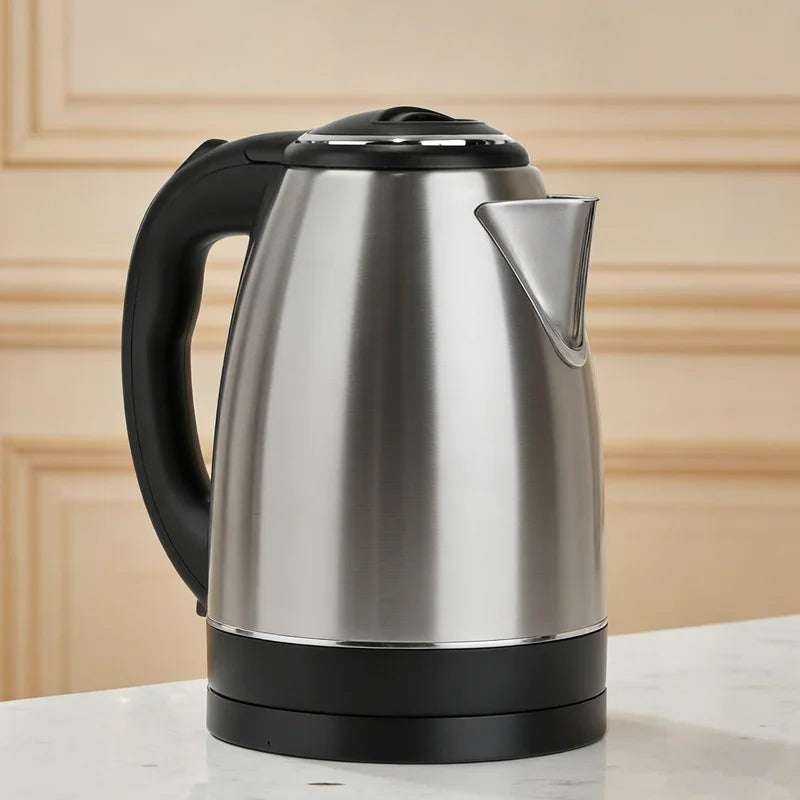 JFBONIN 1.8L Electric Stainless Steel Kettle 220V Base Separation Design Rust-Resistant Durable for Home Travel
