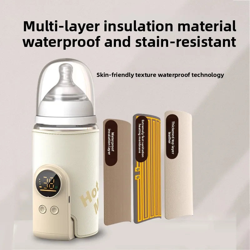6000mAh Baby Bottle Warmer 6 Heat Level Multifunction Breast Milk Warmer Accurate Temperature Control Baby Bottle Heat