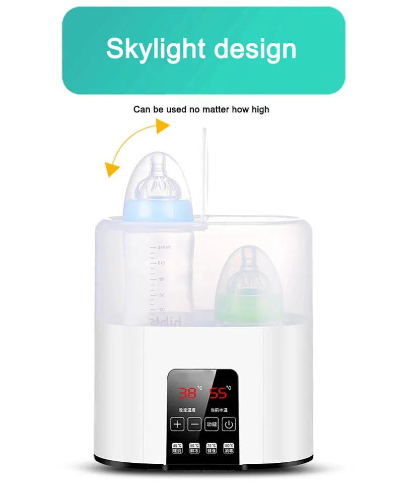 TINSOL Multi-function Baby Nursing Bottle Heater Sterilizer Fast Breast Milk Bottle Warmer with Accurate Temperature Control